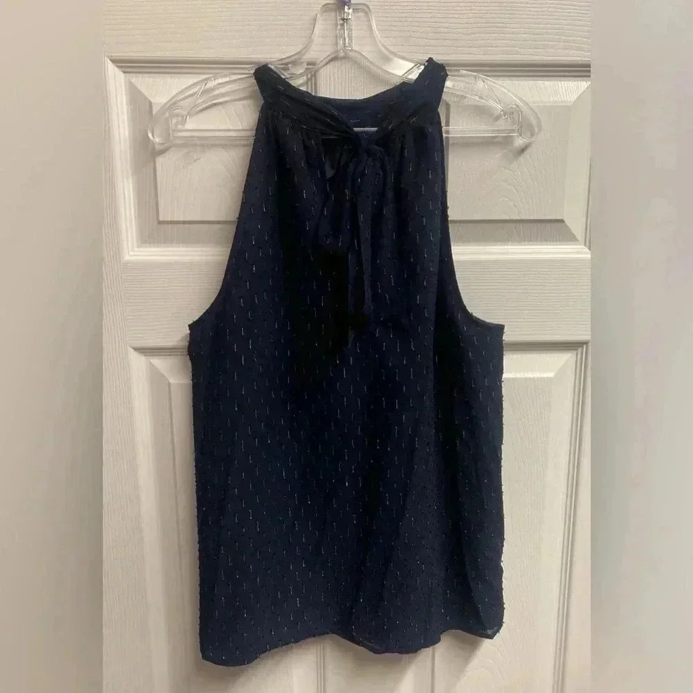 *SOLD*J. Crew Halter Top With Shimmer Design Size 12 - Picture 5 of 6